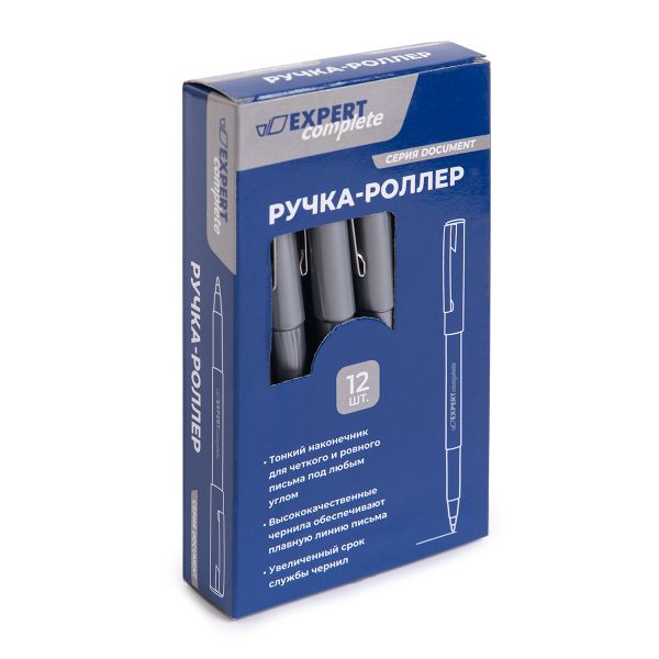 Роллер 0.5 ECRP-01 ⌀0.5 мм, 12 шт, 02 цвет чернил: синий, Expert Complete ECRP-01