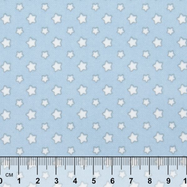 Ткань для пэчворка Peppy Молочные сны фланель, рулон 112 см / 5 метров, МС-10 голубой, Peppy