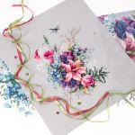 Набор для вышивания нитками Чудесная игла, Тюльпаны и лилия, 18х26 см