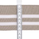 Подвяз (довяз) трикотажный с прозрачными вставками 6 см / 1 метр, серый, 3AR2880