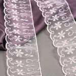 Кружево капроновое 65 мм / 13.7 м, 30011 цв.004 розовый, Kruzhevo