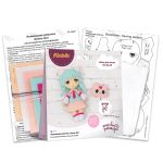 Набор для шитья игрушки Анимешная девочка 15 см, Miadolla TF-0427