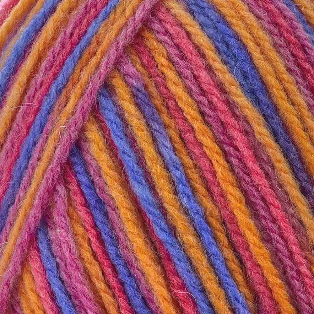 Пряжа Троицкая Подмосковная принт секционный / уп.10 мот. по 100 г, 250 м, 2607 секционный