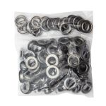 Люверсы металл ⌀13.0 мм (внутр.), h7 мм (внутр.), №28, металл, New Star, чер.никель, уп≈100 шт