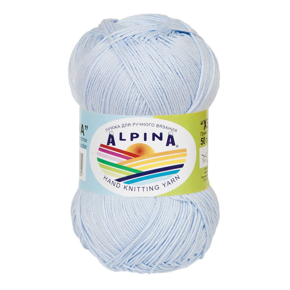 Пряжа Alpina Xenia / уп.10 мот. по 50г, 240м, 137 бл.голубой