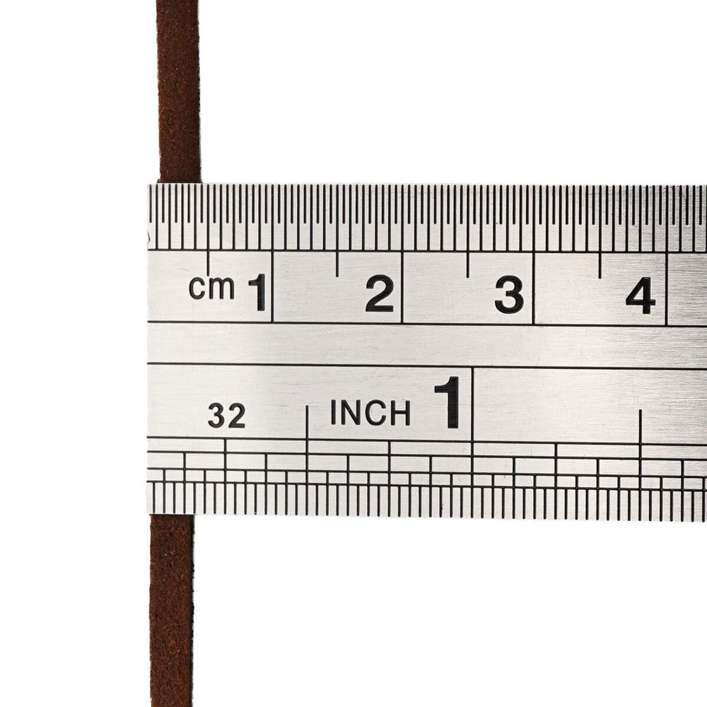 Шнур кожа натуральная ⌀3.0 мм / 1 метр, дизайн 301, 100% кожа, т.коричневый