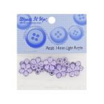 Кабошон декор подарков Цветы 14 мм, 15 шт, сиреневый, Dress it up