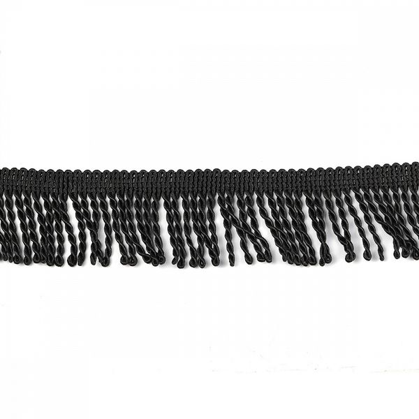 Бахрома отделочная 62.0 мм / 10 метров, №2 6482 черный