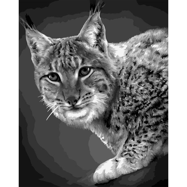 Картина по номерам Русская живопись, Рысь 40х50см