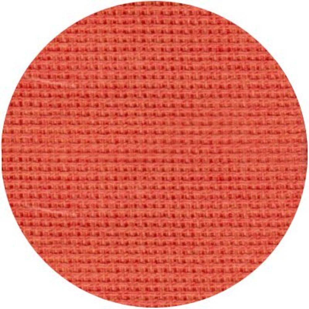 Канва для вышивания средняя №563 (465) (10смх55кл) (100%Хл) шир.150 см цв.оранжевый уп.5м