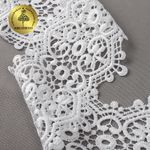 Кружево гипюр (плетёное) 105 мм / 13.71 метров, TBY.16G16014, цв.1 белый