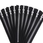 Молния трактор Arta Т6 (6 мм) 1 зам., н/раз., 18 см, Decor, цв. 077 черный / 991 алюминий, уп.10 шт