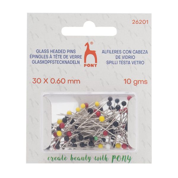 Булавки портновские 0.6 мм, l=3 мм, сталь, 10гр, Pony, 26201