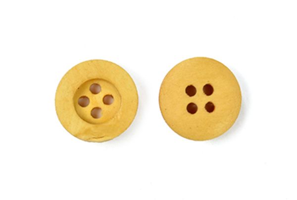 Пуговицы деревянные BT.WD.965 цв.натуральный 18L-11мм, 4 прокола, 20 шт