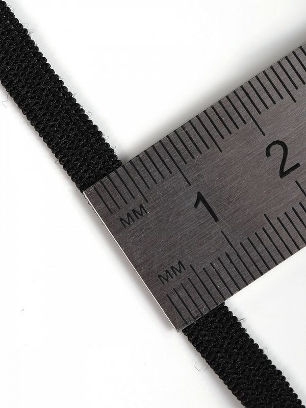 Резинка бельевая (стандартная) 6.0 мм / 200 метров, 3.9 г, вязаная, черный