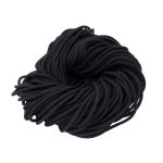 Шнур эластичный вязаный 4.5 мм / 50м (полиэстер 86%, латекс 14%) (черный), Р2691