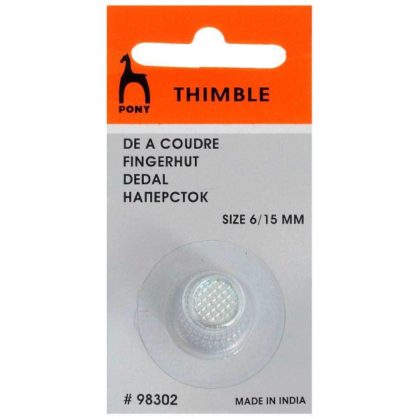 Напёрсток хромированный, 15 мм, Pony