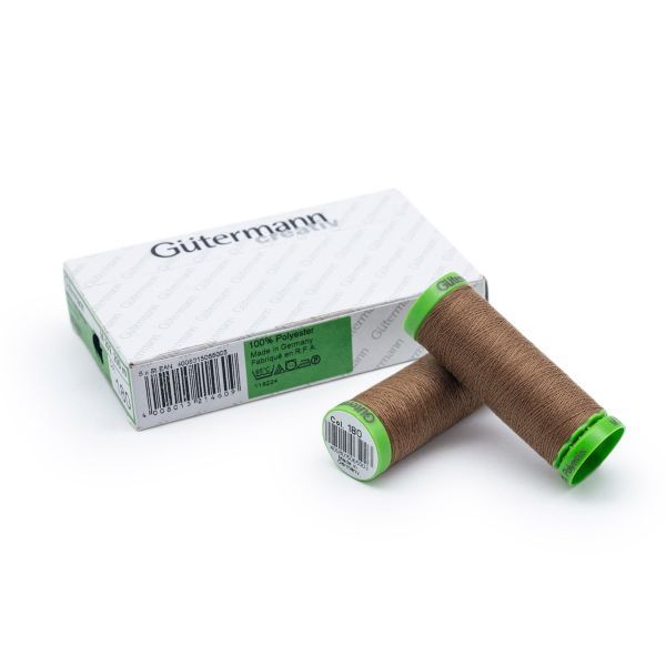 Нитки для тонких тканей Gutermann Extra Fine 150, 200м, 180 золотистая охра, 5 катушек