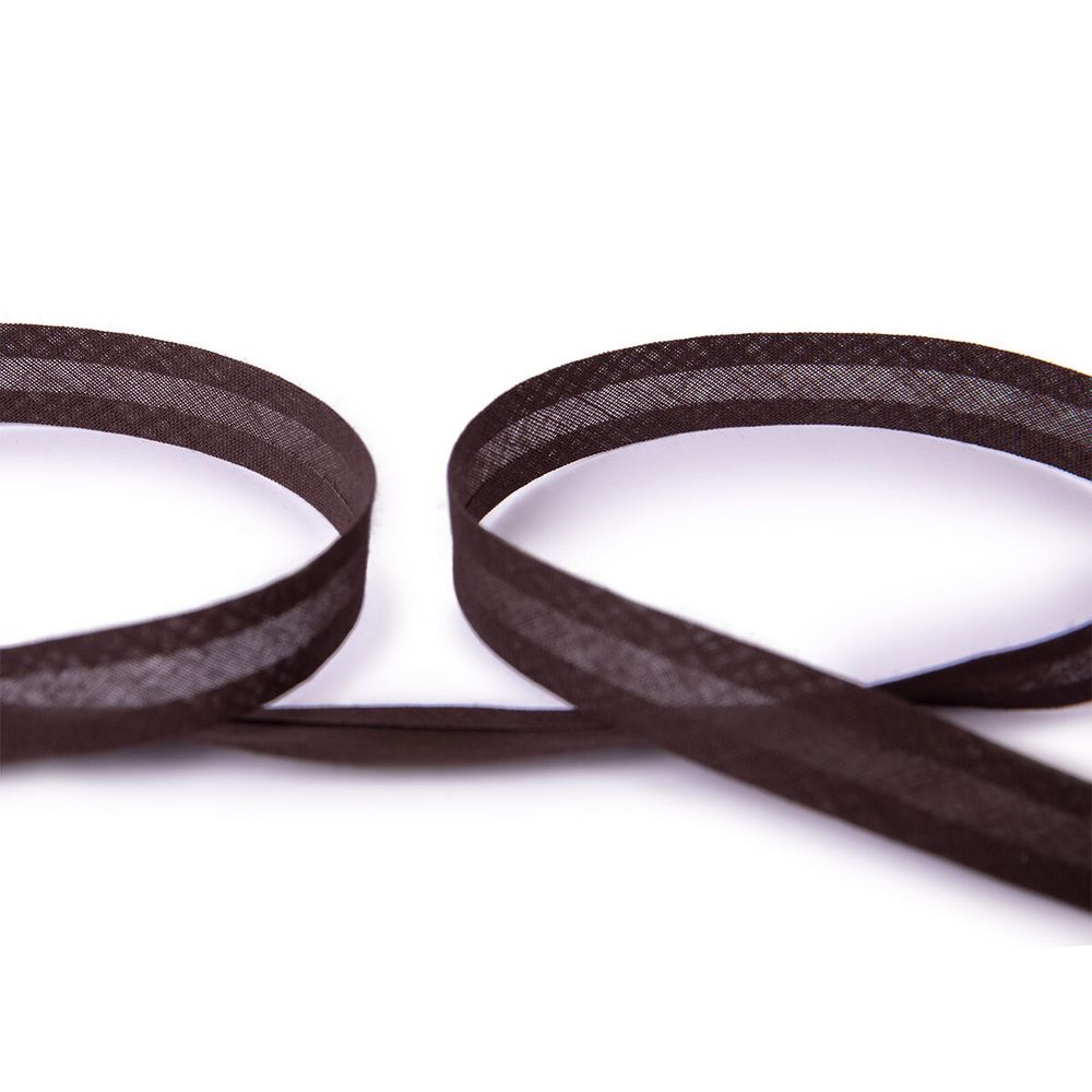 Косая бейка хлопковая 15 мм / 132±1 метра, 118 т.коричневый, Blitz BKE-15C