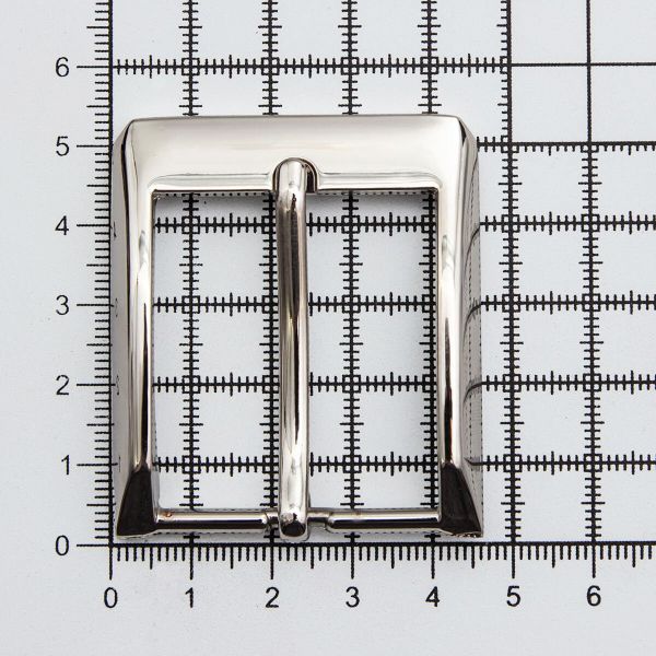 Пряжка ременная металл 35 мм (G.Silver) MR98, 3 шт