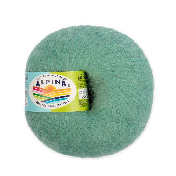 Пряжа Alpina Maghan / уп.4 мот. по 50г, 390м, 22 св.бирюзовый