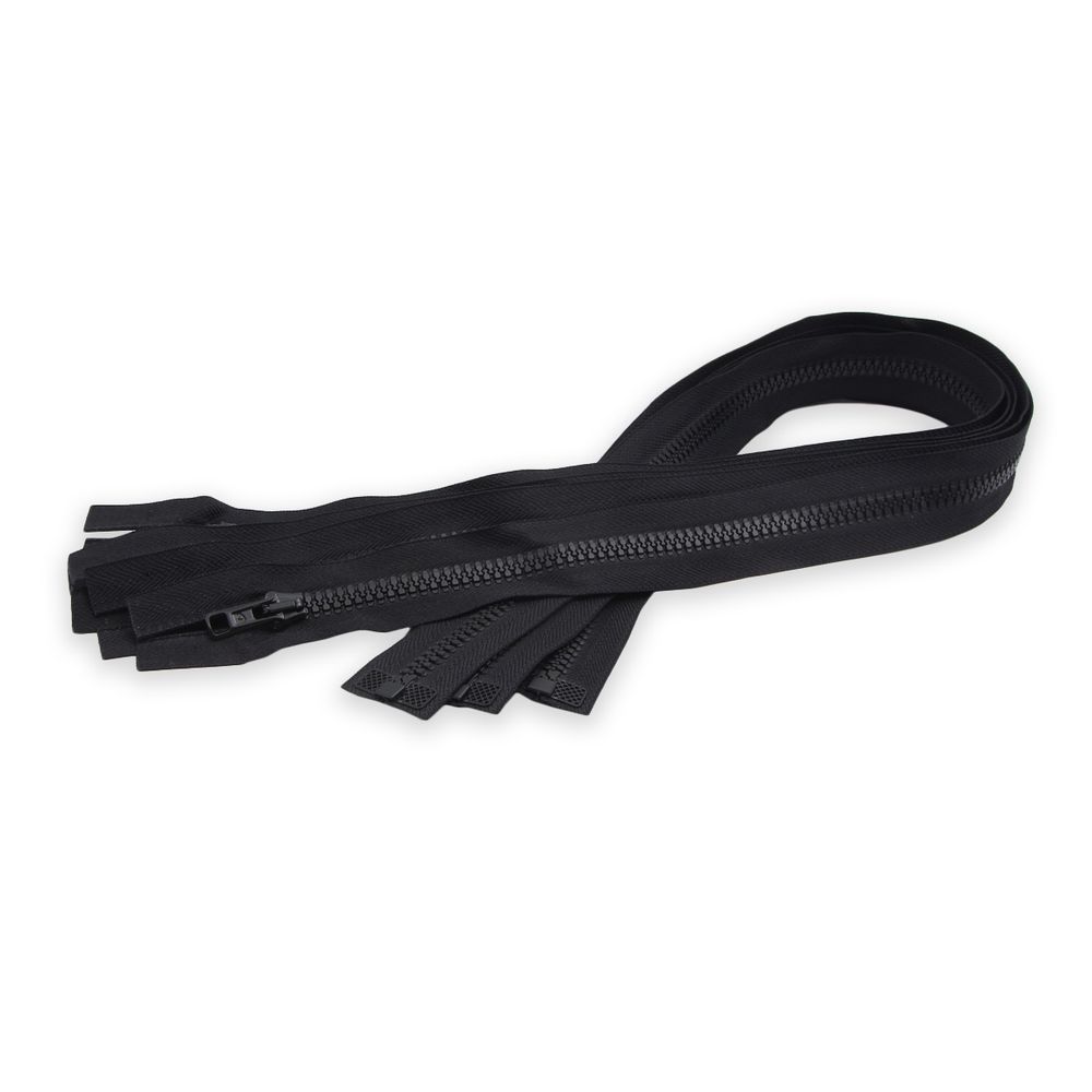 Молния трактор Arta Т6 (6 мм) 1 зам., разъем., 65 см, цв. 077 черный, уп.5 шт