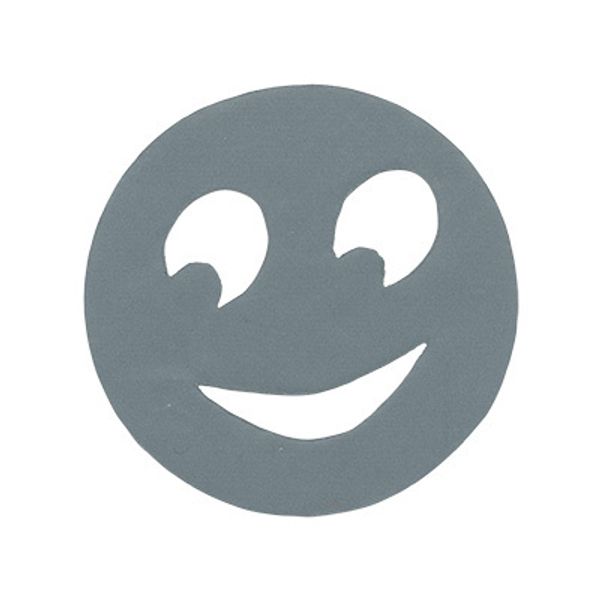 Термоаппликация светоотражающая №4 12 шт, Смайл 1 5х5 см, Blitz