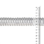 Бахрома отделочная 20.0 мм / 25 метров, серебро, Gamma 1123