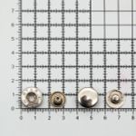 Кнопка Альфа (S-образная) ⌀15.0 мм, ≈72 шт, СТАЛЬ, никель, NEW STAR