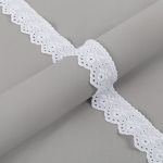 Кружево шитьё 40 мм / 9±0.2 метров, Турция, белый, Gamma GYEM-4002