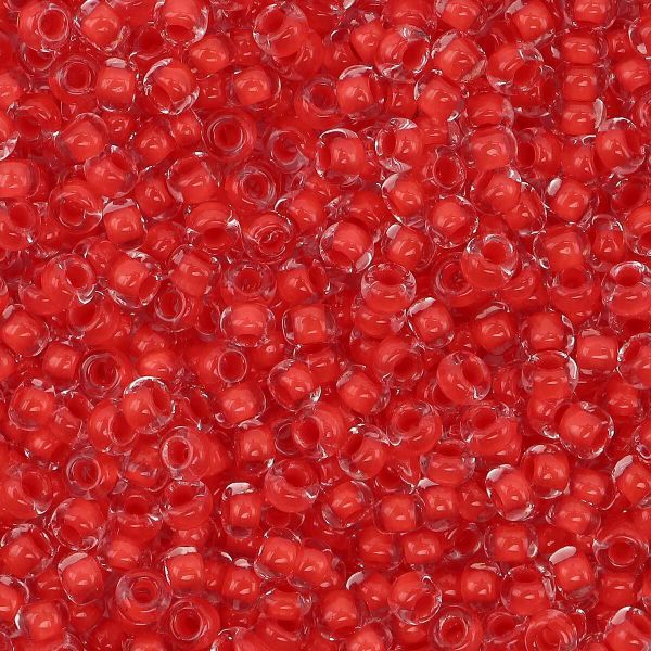 Бисер Preciosa прозрачный с цв. центром, круг.отв., 500г, (38498)331-19001/10/0