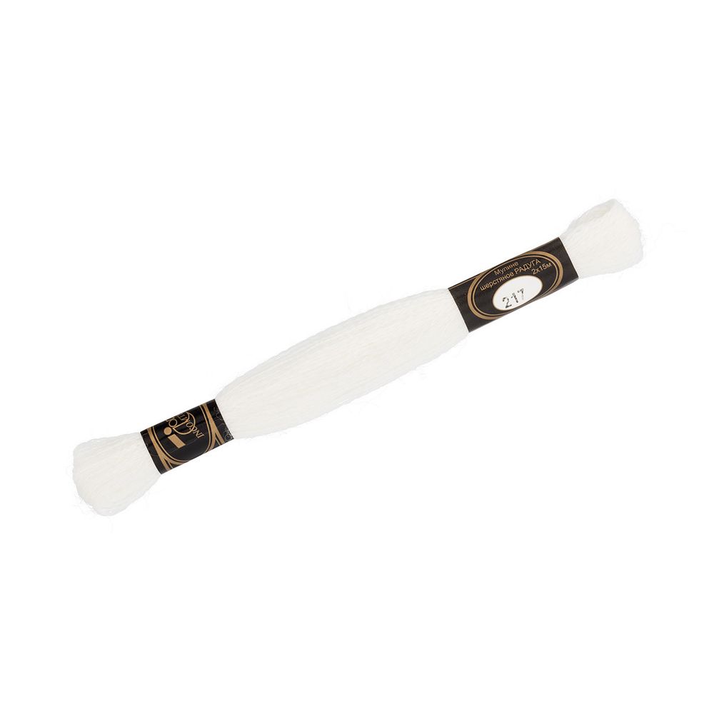 Мулине Радуга, цв.217 белый, Россия, 8 мотков по 15 метров