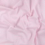 Ткань для пэчворка Peppy Бабушкин сундучок, отрез 50х55 см, 140 г/м², БС-05 кр.горох белый/яр.розовый, Peppy