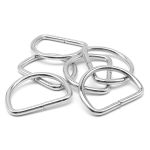 Полукольцо сварное металл внутр. 46 мм (внешн. 56х44 мм, ⌀5 мм), 6 шт, никель, Р-06-24(24-01)