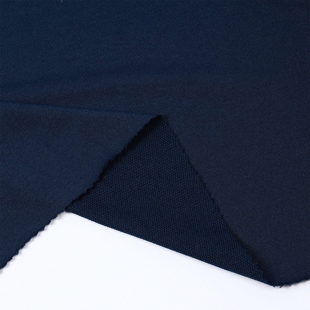 Футер 2-нитка петля поливискоза стрейч 220 г/м², 160 см / 3 метра, ФУТ2Х.TBY.ПЭ-ВИС.S196/S058.3, цв.S196/S058 т.синий