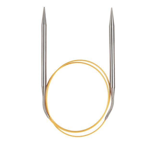 Спицы круговые ⌀7.0 мм, 80 см, с металлическим тросиком, Alpina SIL-80