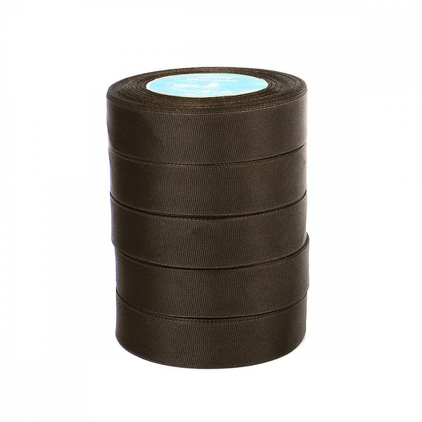 Лента репсовая (в рубчик) 25.0 мм цв.855 коричневый 5 шт по 22.86м (±1м)