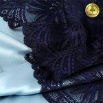 Кружево бельевое эластичное 185 мм / 3 метра, TBY.40039, цв.061 темно-синий