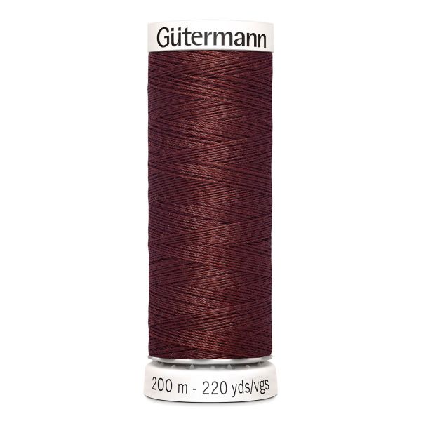 Нитки универсальные Gutermann Sew-all, 200м, 174 красное дерево, 5 катушек