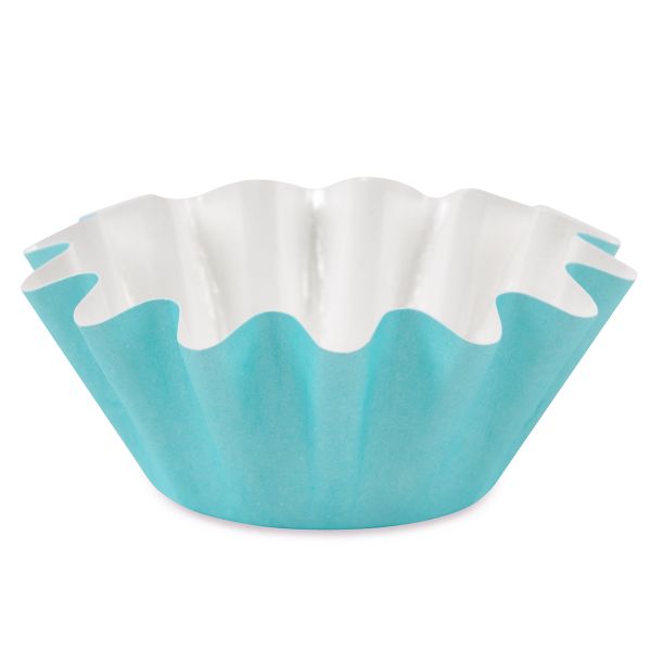 Формы для выпечки бумажные (корзинки) 4.5 см, 4.5х3 см, 12 шт, №05 голубой, S-Chief PPC-0011