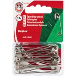 Булавки английские 50 мм, 12 шт, никель, KOH-I-NOOR 55 (5110 №3)