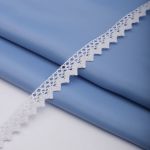 Кружево вязаное (тесьма) хлопковое 16 мм / 5 метров, цвет белый