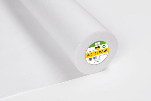 Флизелин пришивной IL C 151 MASK, 90см*25м, белый, 53592777, Freudenberg, 50 м