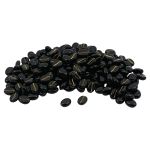 Бусины пластик 10х5 мм, 50 г, кофейное зерно, 1 черное+золото, Astra&Craft, 7541