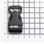 Фастекс (пряжка трезубец) пластик 20 мм, 50 шт, черный, 675092