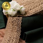 Кружево вязаное (тесьма) 50 мм / 10 метров, цв.30 капучино, Kruzhevo