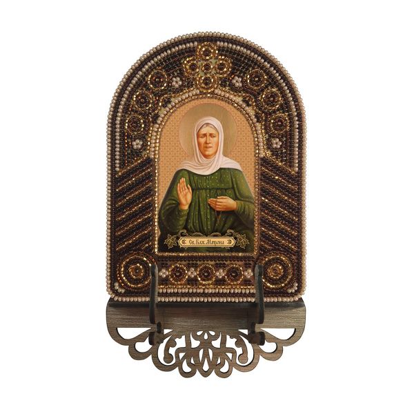 Набор для вышивания бисером Нова Слобода, Св.Блж. Матрона 10х13см