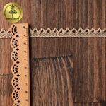 Кружево вязаное (тесьма) 10 мм / 10 метров, цв.36 св.бежевый, Kruzhevo