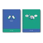 Тетрадь общая с твердой обложкой, глянцевая ламинация A5 96 л. на гребне 65 г/м², белизна 100% 4 шт клетка, 01556 Мы команда, Светоч Т212