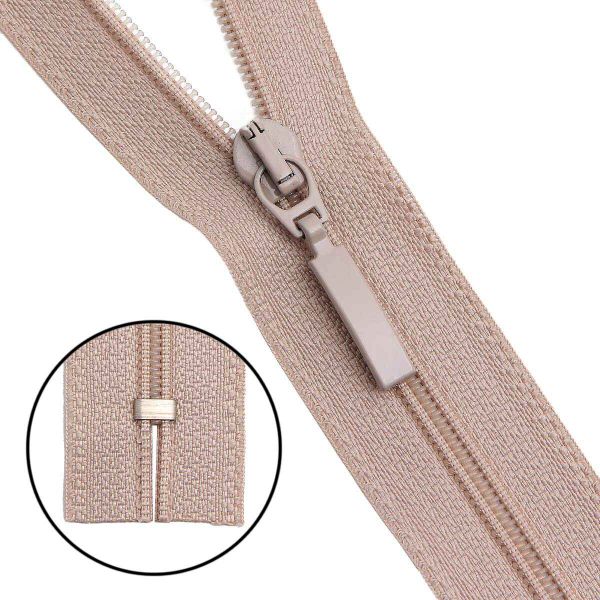 Молния спираль (витая) Arta Т5 (5 мм) 1 зам., н/раз., 18 см, цв. 572 бежевый, уп.10 шт